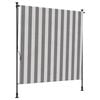 vidaXL Outdoor Rollo Anthrazit und Wei&szlig; 150 x 270 cm
