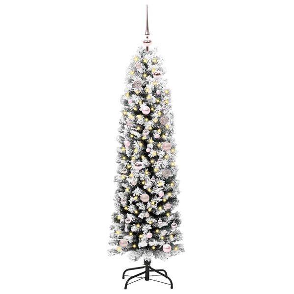 vidaXL Künstlicher Weihnachtsbaum mit 150 LEDs mit Ständer Grün 150 cm