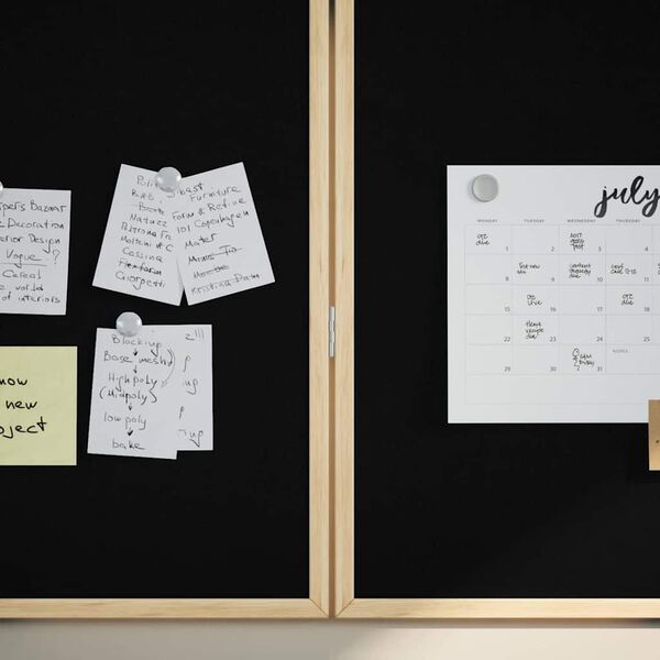 vidaXL Tafel Schwarz 80 x 1.4 x 80 cm Massivholz Kiefer