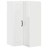 vidaXL Wand-Eckschrank LUCCA Hochglanz Wei&szlig; 57 x 57 x 100 cm