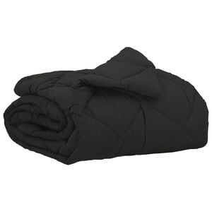 vidaXL Sommerdecke Schwarz 200 x 135 cm Mikrofaser