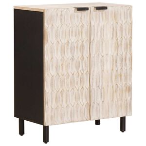vidaXL Sideboard Wei&szlig;e gewaschene Oberfl&auml;che 60 x 33 x 75 cm