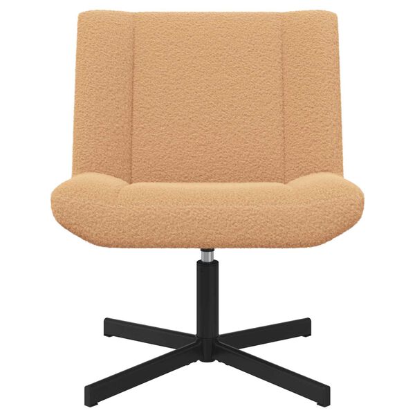 vidaXL Drehstuhl Beige 63 x 75 x 76 cm Schafsleder