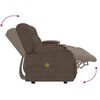 vidaXL 4-Sitzer Massagesessel mit Getränkehalter Taupe Stoff