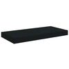 vidaXL Schweberegale 4 Stk. Schwarz 50x23x3,8 cm MDF