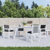 vidaXL Gartenstuhlauflagen f&uuml;r Niedriglehner 4 Stk. 100x50x7 cm Stoff