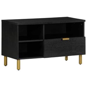 vidaXL TV-Schrank Schwarz 80x33x46 cm Holzwerkstoff