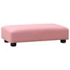 vidaXL Kindersofa mit Hocker Rosa Kunstleder