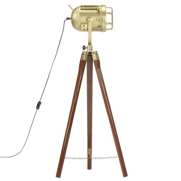 vidaXL Stehleuchte Dreibein Massivholz Mango 97 cm