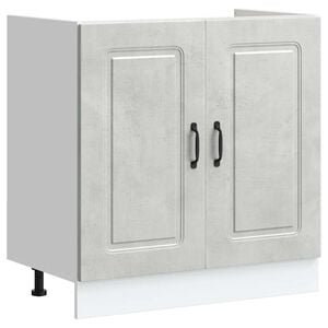 vidaXL Sp&uuml;lenunterschrank Kalmar Betongrau 80x46x81,5 cm Holzwerkstoff