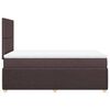 vidaXL Boxspringbett mit Matratze Dunkelbraun 120x190 cm Stoff