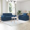 vidaXL Sofa 2 pcs Blau 182 x 80 x 82 cm Stoff
