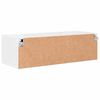 vidaXL Holzschrank Hochglanz Weiß 100,5 x 39 x 30 cm Holzwerkstoff