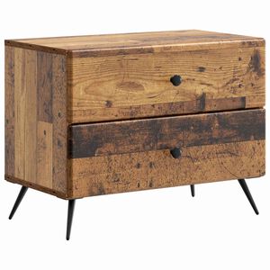 vidaXL Nachttisch Altholz 62 x 34,5 x 47,5 cm Holzwerkstoff