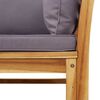 vidaXL 3-tlg. Garten-Lounge-Set mit Kissen Massivholz Akazie
