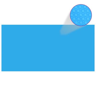 vidaXL Poolabdeckung Blau 600×300 cm PE