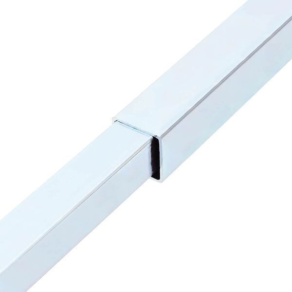 vidaXL Verstellbarer Fenster-Sicherheitsbalken 6 pcs Silber Stahl