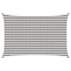 vidaXL Sonnensegel Hellgrau und Wei&szlig; 3 x 4,5 m HDPE