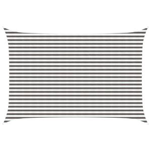 vidaXL Sonnensegel Hellgrau und Wei&szlig; 3 x 4,5 m HDPE