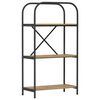 vidaXL B&uuml;cherregal 3 Ebenen 60 x 30 x 109 cm Holzwerkstoff