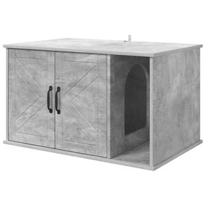 vidaXL Katzenhaus Beton 85 x 55 x 50 cm Holzwerkstoff