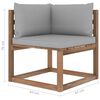 vidaXL 7-tlg. Garten-Lounge-Set aus Paletten mit Kissen Kiefernholz