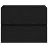 vidaXL Waschbeckenunterschrank Schwarz Eichen-Optik 60 x 39 x 62 cm