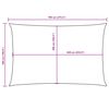 vidaXL Sonnensegel Oxford-Gewebe Rechteckig 5x7 m Braun
