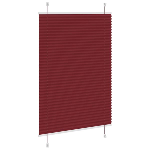 vidaXL Plissee Bordeauxrot 85x150 cm Stoffbreite 84,4 cm Polyester