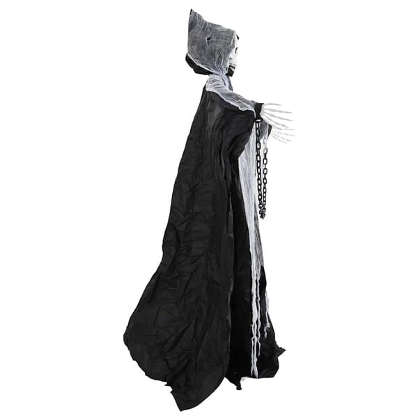 vidaXL Halloween Grim Reaper Schwarz 60 x 60 x 155 cm Polyester