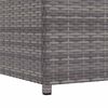 vidaXL Garten-Auflagenbox Grau 120x50x60 cm Poly Rattan