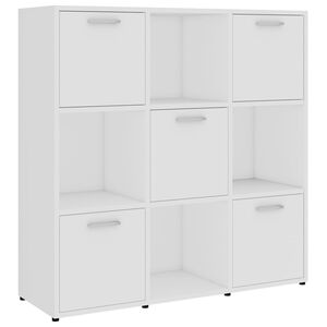 vidaXL B&uuml;cherregal Wei&szlig; 90x30x90 cm Holzwerkstoff