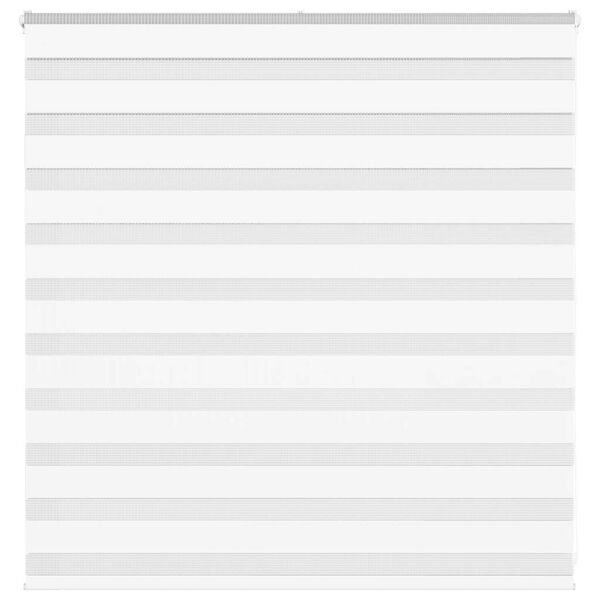 vidaXL Zebrarollo Wei&szlig; 140x100 cm Stoffbreite 135,9 cm Polyester