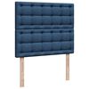 vidaXL Ottoman-Bett mit Matratze Blau 120x190 cm Stoff