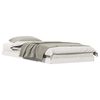 vidaXL Bodenbettgestell Wei&szlig; 90 x 210 cm Massives Kiefernholz