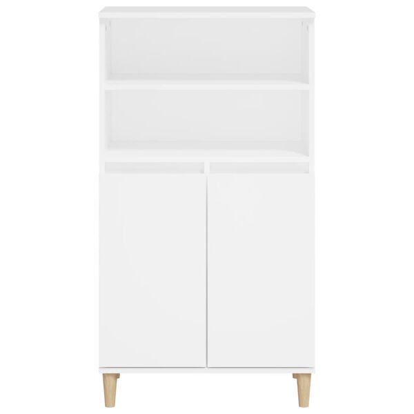vidaXL Highboard Wei&szlig; 60x36x110 cm Holzwerkstoff