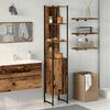 vidaXL Badezimmerschrank Altholz 33 x 33 x 185,5 cm Holzwerkstoff