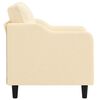 vidaXL Sofasessel Creme 60 cm Stoff
