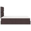 vidaXL Ottoman-Bett mit Matratze Dunkelbraun 120x190 cm Stoff