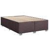vidaXL Boxspringbett mit Matratze Dunkelbraun 140x190 cm Stoff
