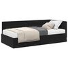 vidaXL Eckbettgestell mit Matratze 2 stk. Schwarz 100 x 200 cm Samt