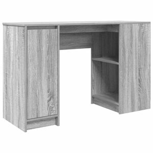 vidaXL Schreibtisch Grau Sonoma 120x42x76 cm Holzwerkstoff