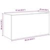 vidaXL Bad-Wandschrank Artisan-Eiche 60x25x30 cm Holzwerkstoff