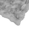 vidaXL Kunstfell Kaninchenfell Decke Grau 240 x 270 cm Polyester