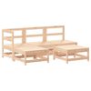 vidaXL 5-tlg. Garten-Lounge-Set Massivholz Kiefer