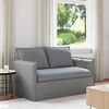 vidaXL Sofa 120cm Hellgrau Metall