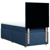 vidaXL Boxspringbett mit Matratze Blau 100x200 cm Stoff
