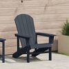 vidaXL Adirondack-Stuhl Marineblau 74 x 82 x 92 cm HDPE