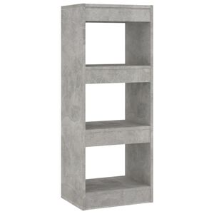vidaXL B&uuml;cherregal/Raumteiler Betongrau 40x30x103 cm Holzwerkstoff