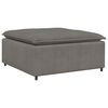 vidaXL Modulares Sofa Fu&szlig;hocker-Modul Hellgrau 100x100x48 cm